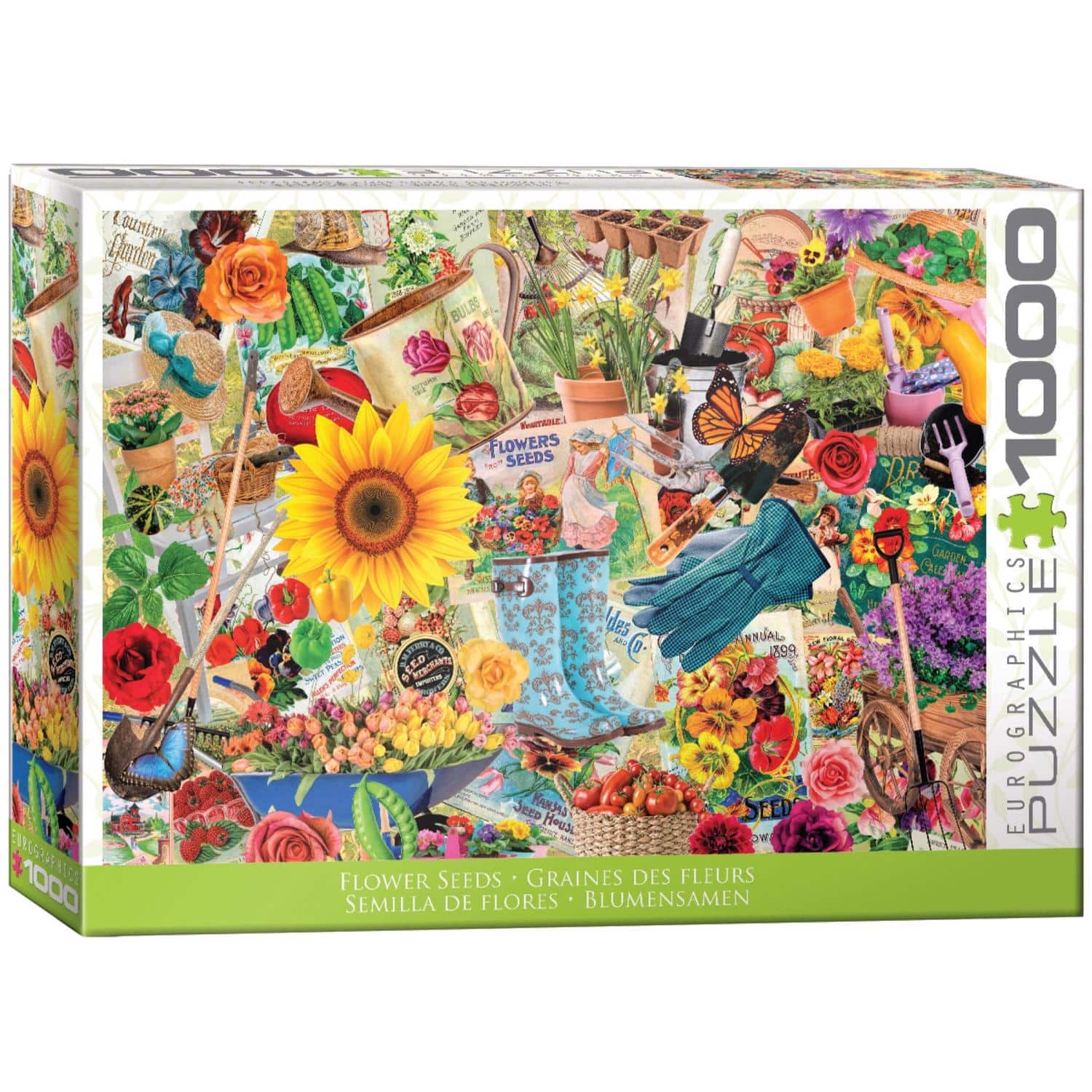 Eurographics - Flower Seeds Puzzle Multicolored 1000 pc price history on PriceWatchPro