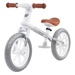 Costway - 12" Balance Bike 2 Wheels Children's Bicycle with Adjustable Seat - White
