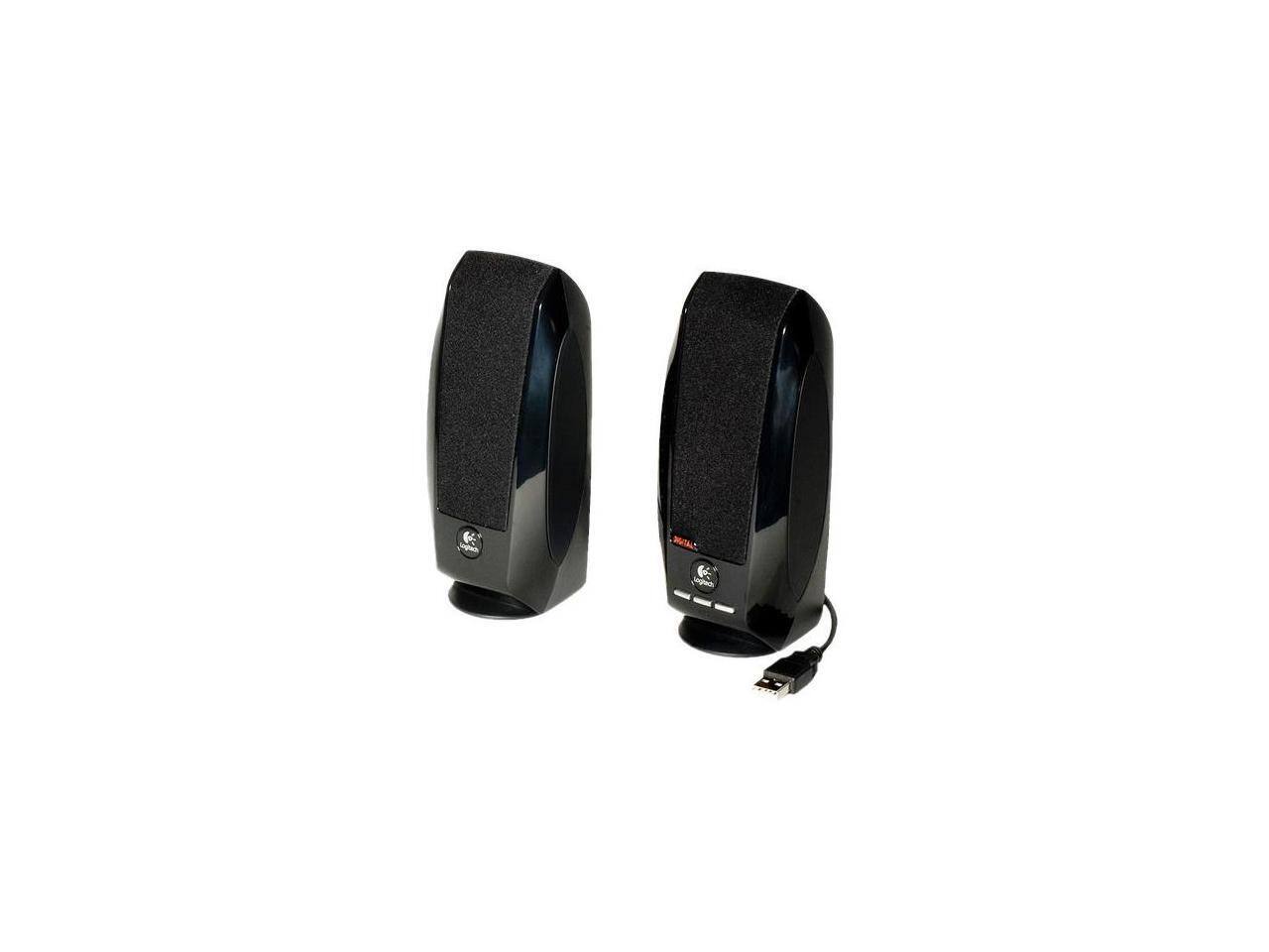 Front. Logitech - Logitech S150 2.0 Speaker System - 1.2 W RMS - Black - Black.