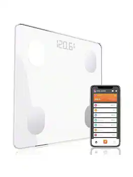 The Best Inks - Scale Body Weight, Digital Bathroom Scale BMI Weighing Body Fat Scale, Body Composition Monitor Analyzer with - White