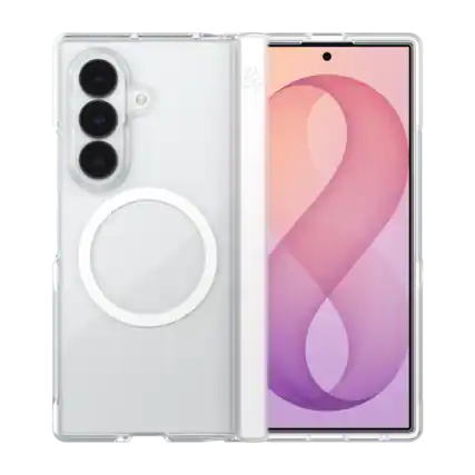 Front. ZAGG - Crystal Palace Snap Case for Samsung Galaxy Z Fold8 Ultra - Clear.