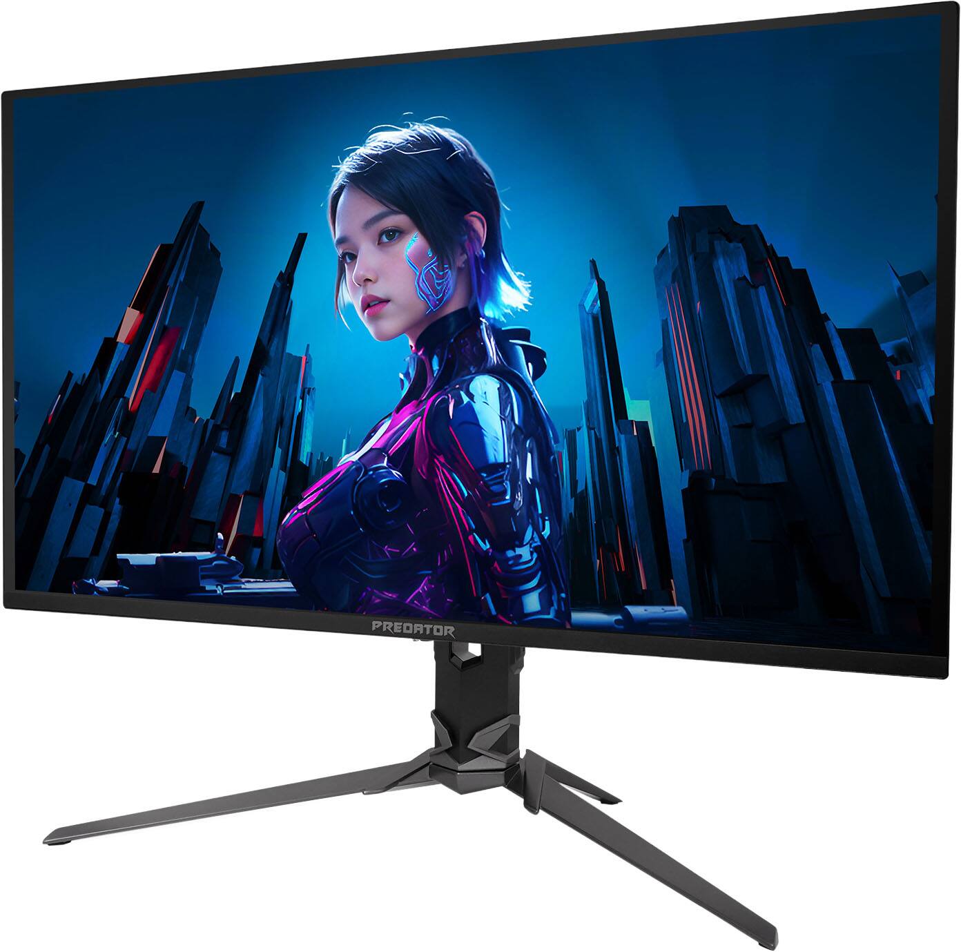 Alt View 4. Acer - Predator X27U 27" WQHD QD-OLED 280Hz 0.03ms FreeSync Premium Pro Gaming Monitor with HDR400 (DisplayPort, HDMI) - Black.