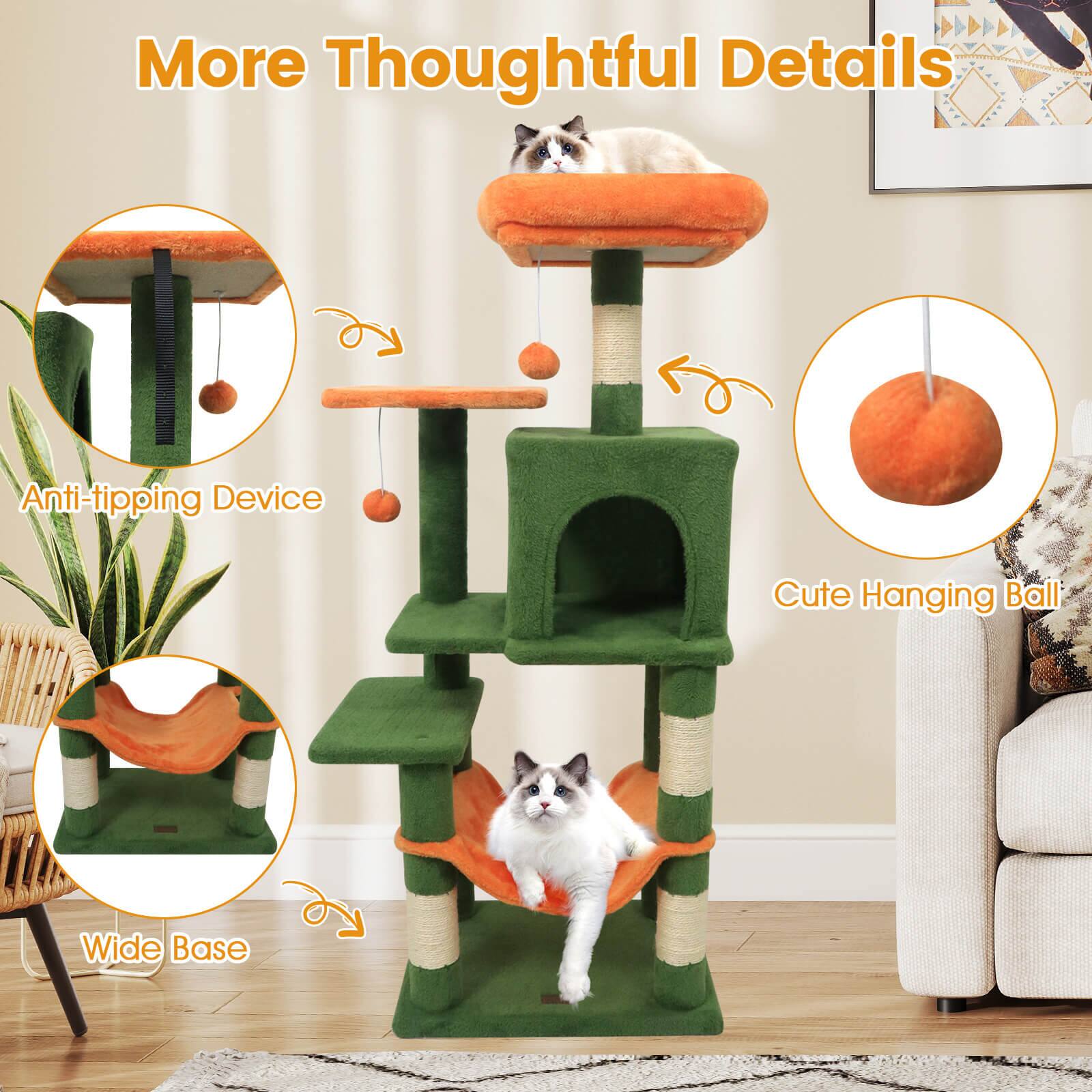 More Thoughtful Details  
Anti-tipping Device  
Cute Hanging Ball  
Wide Base