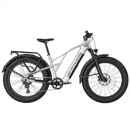 Vanpowers - GrandTeton Pro Adult 26" Step-Over 750W Hub Motor E-Bike - Galaxy Silver