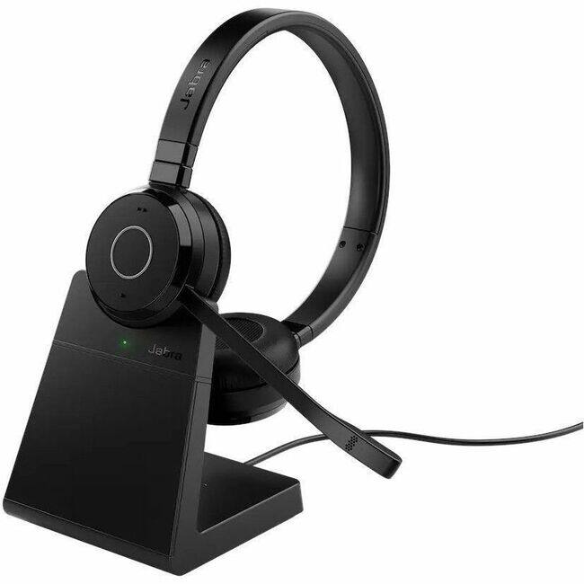 Jabra - Evolve 65 TE Headset - Microsoft Teams Certification - Stereo - Wireless - Bluetooth - 98.4 ft - 20 Hz to 20 kHz - Blue