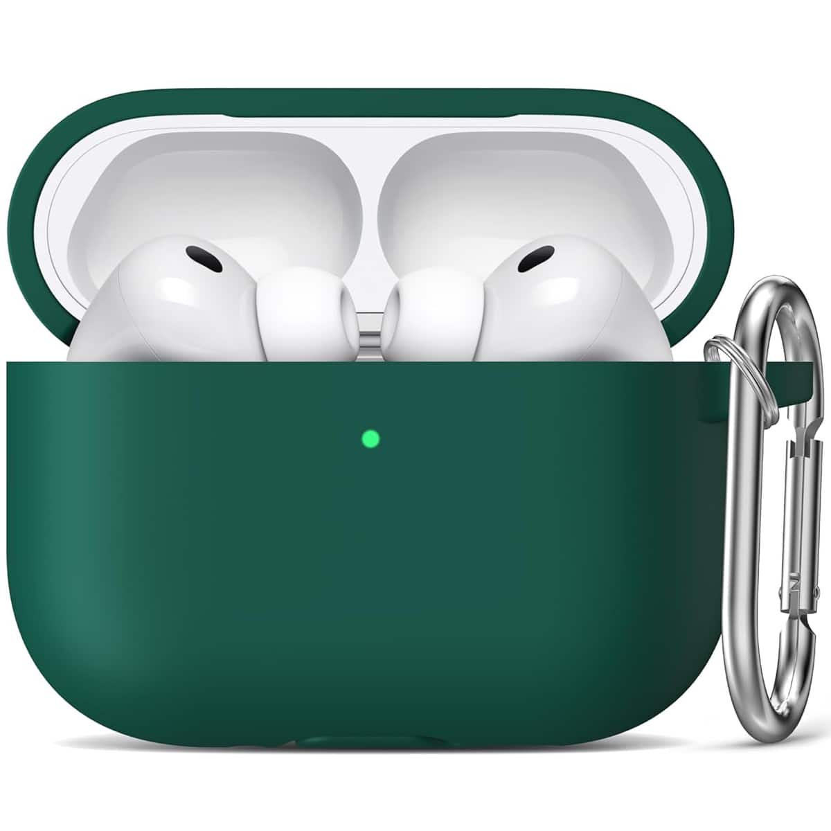 Front. Entronix - Entronix Case Compatible with AirPods Pro 3rd Gen - Soft-Touch Liquid Silicone - Green.
