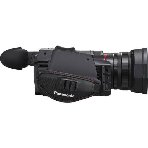 Alt View 4. Panasonic - Panasonic HC-X1600 Camcorder UHD 4K HDMI + 32GB Card + Case + UV Filter ZeeTech Bundle - Black.