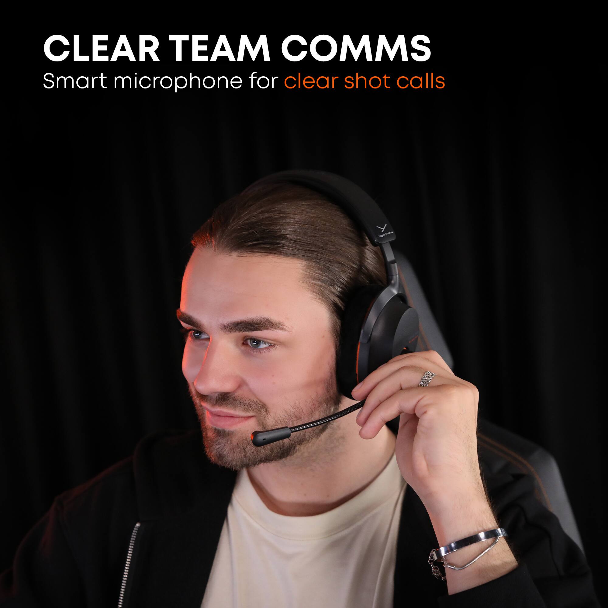 CLEAR TEAM COMMS  
Smart microphone for clear shot calls