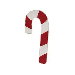 BreeBe - *Wooden Candy Cane Hanger 4" - Red, White