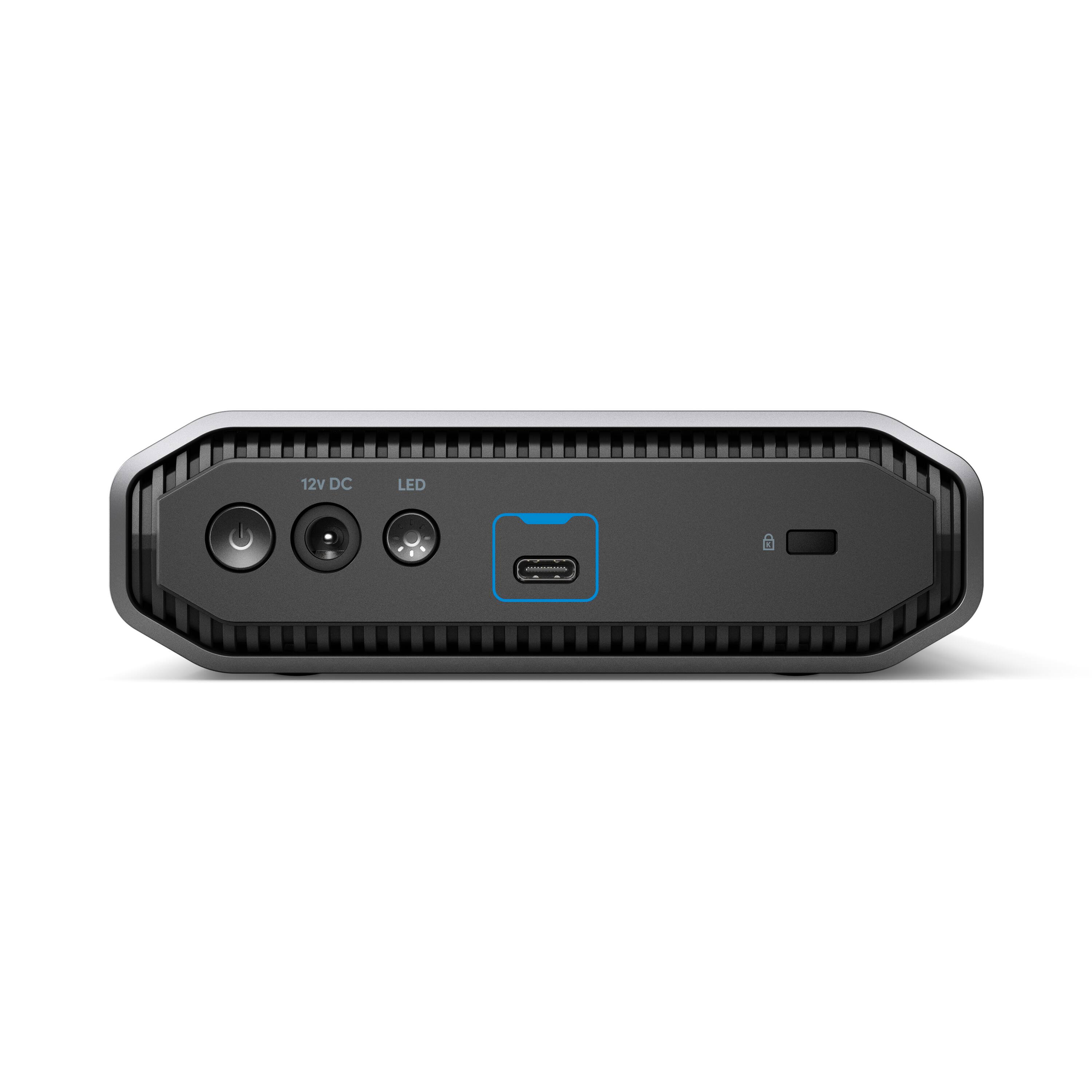 Alt View 13. SanDisk Professional - G-DRIVE 22TB External USB-C 3.2 Gen2 Hard Drive - Black.