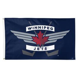 WinCraft - Winnipeg Jets 3' x 5' Single-Sided Deluxe Secondary Team Logo Flag - Multicolor