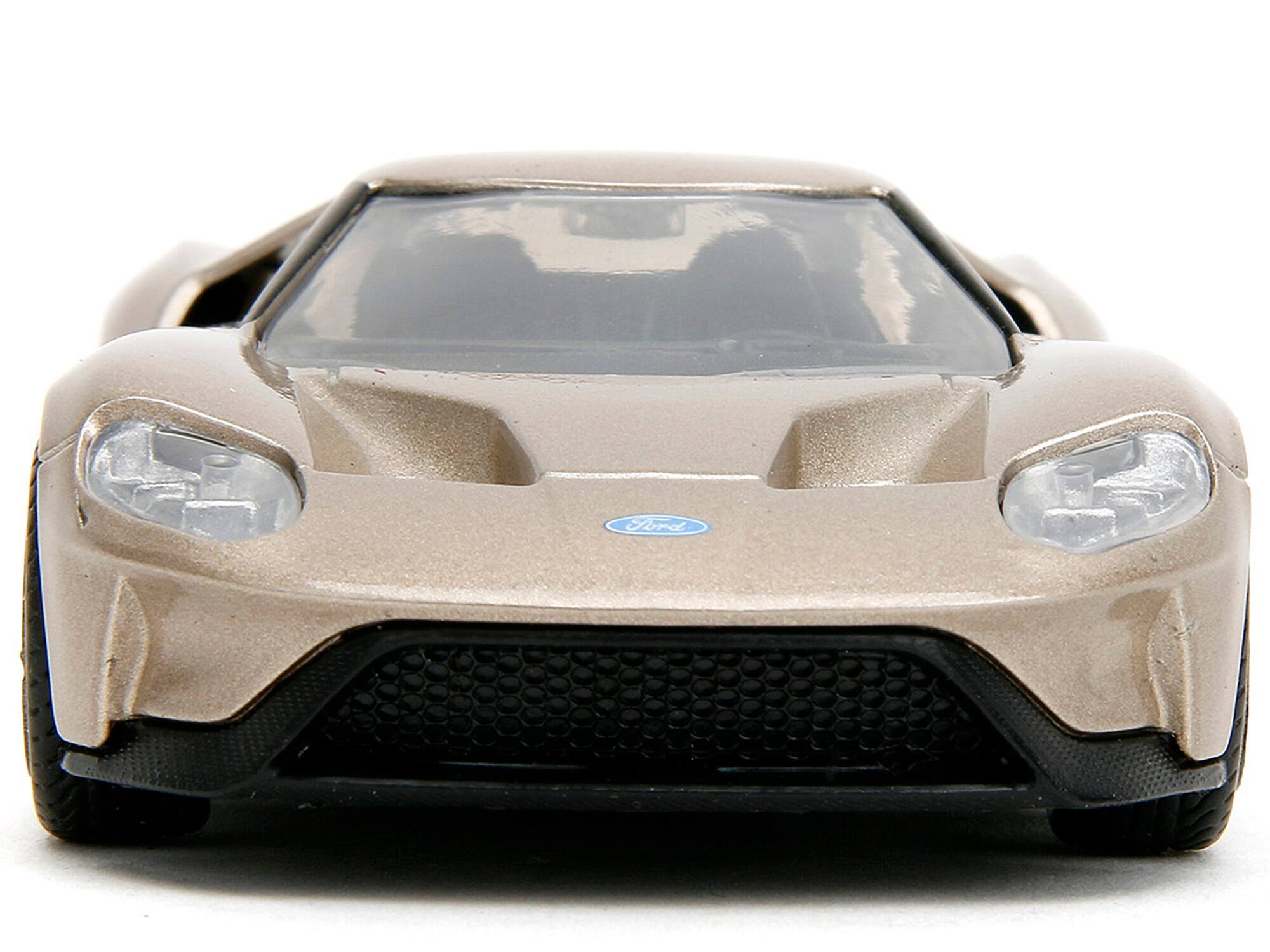 Alt View 4. Jada - 2017 Ford GT Gold Metallic with White Accents "Pink Slips" Series 1/32 Diecast Model Car by Jada - Multicolor.