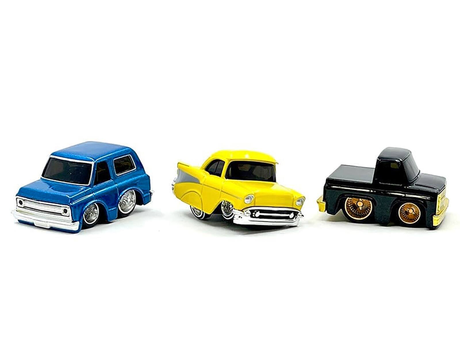 Alt View 1. Car Tuned - "C"Lowriders" Series 2 Chevrolet Triple Pack Set of 3 Cars Diecast Model Cars by CarTuned.
