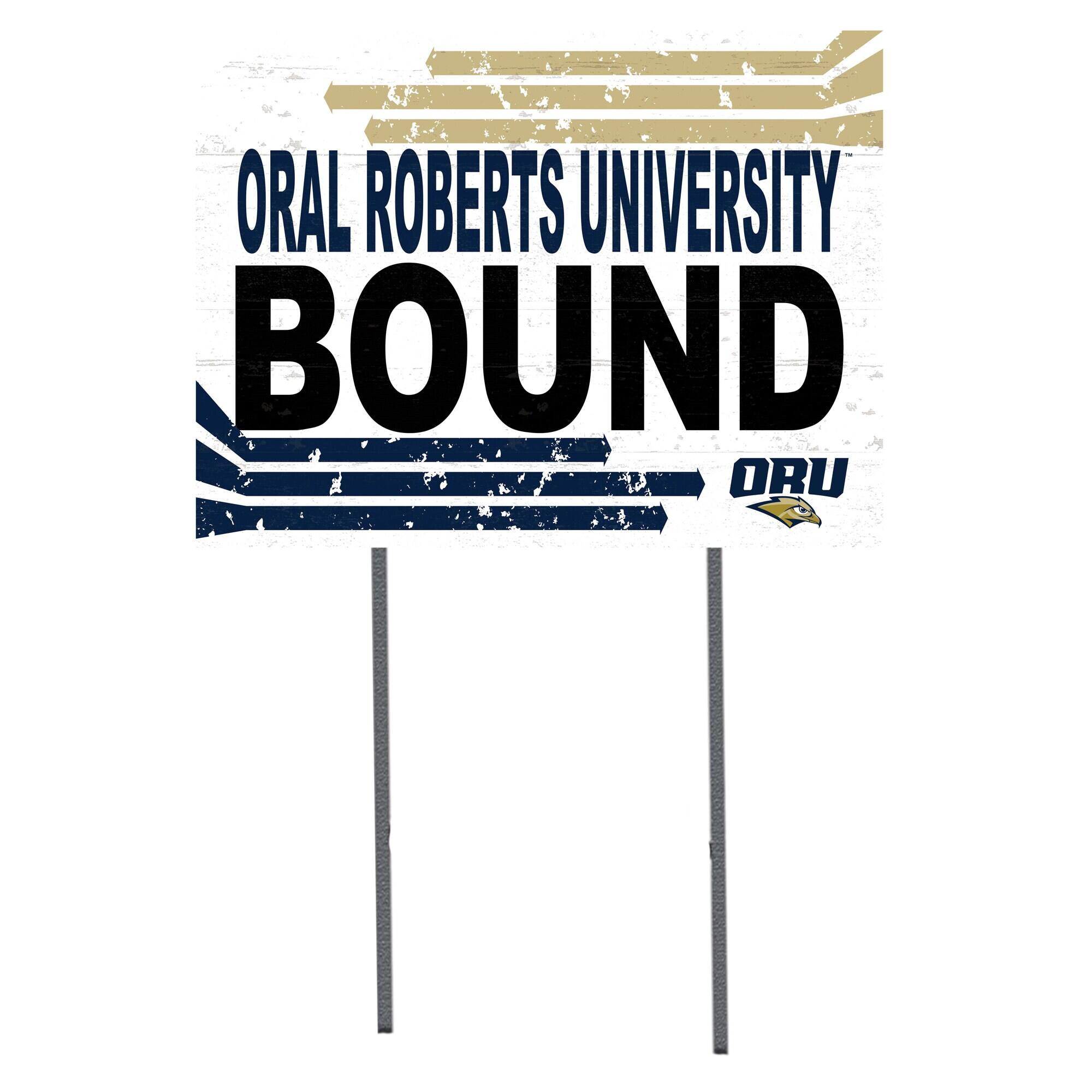 Oral Roberts Golden Eagles 18" x 24" Team Yard Sign