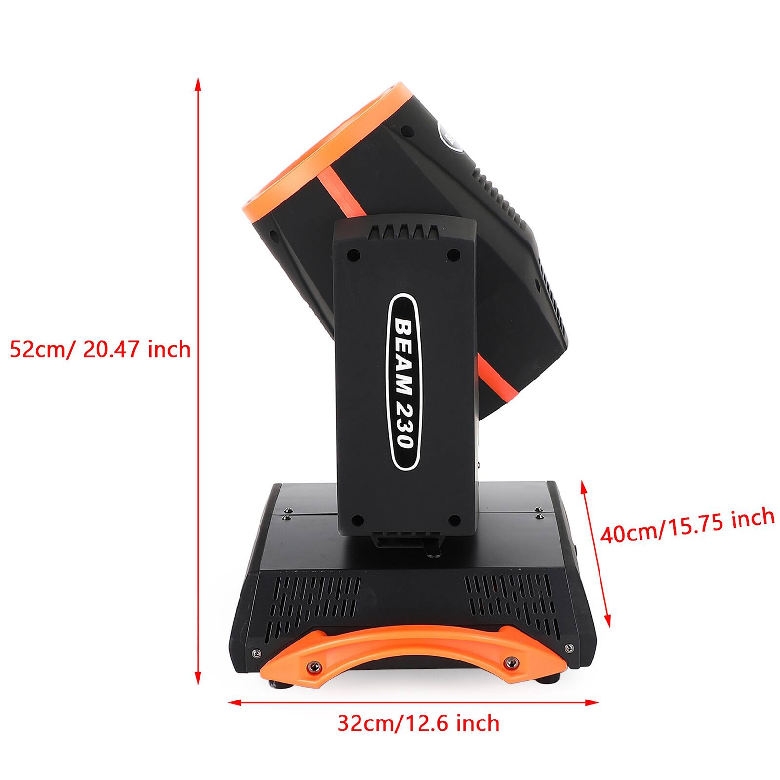 52cm/ 20.47 inch  
BEAM 230  
40cm/15.75  
32cm/12.6 inch