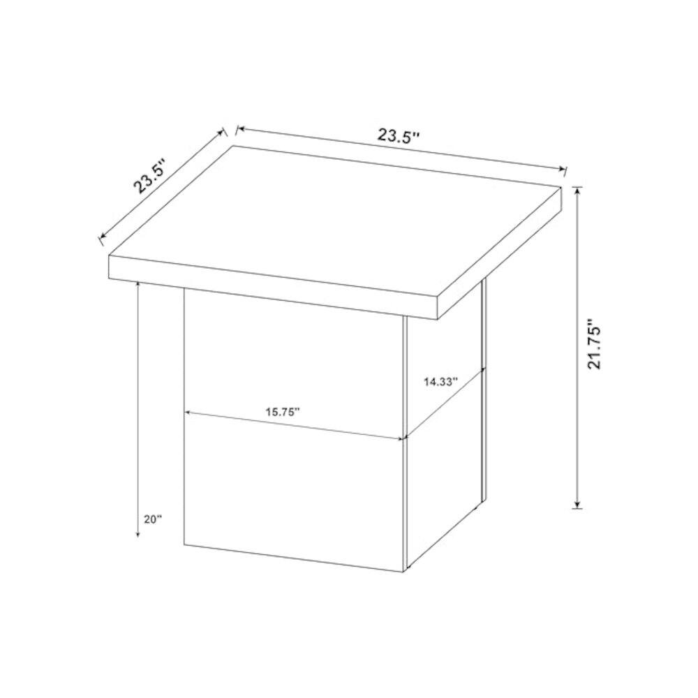 23.5" 23.5" 14.33" 21.75" 15.75" 20"