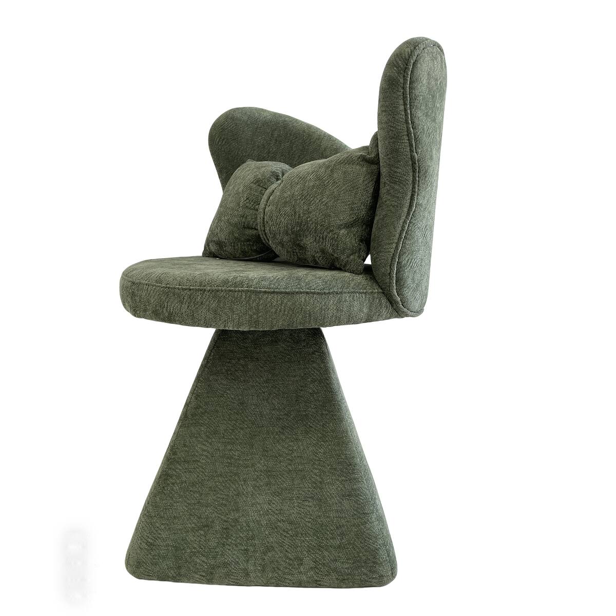 Alt View 10. Loheer - Loheer Green Butterfly Back Vanity Chair Swivel Makeup Chair for Dressing Table - Green.