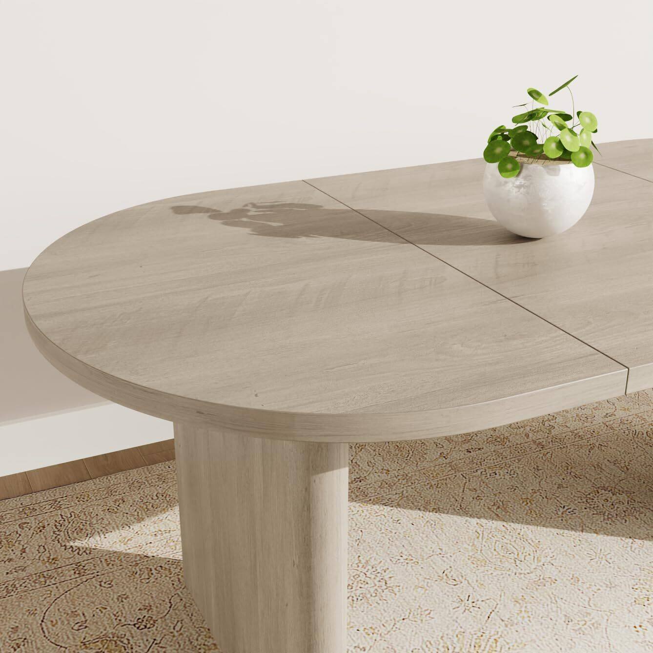 Alt View 1. Acekool - Kitchen Table 70 Oval Dining Table for 6 to 8 People Long Large Kitchen Table for Dining Room, Home Office, Living Room - Multiple colors.