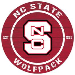 Jardine - NC State Wolfpack 20'' x 20'' Indoor/Outdoor Circle Sign - Red