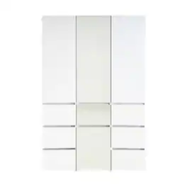 Manhattan Lane - Ely Closet Cabinet Set, Center Mirror Front, 7 Drawers, 71 Inch - White