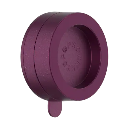 Front. PopSockets - Multi-Surface Magnetic Suction Phone with MagSafe for Mobile Phones - Metallic Red Wine.
