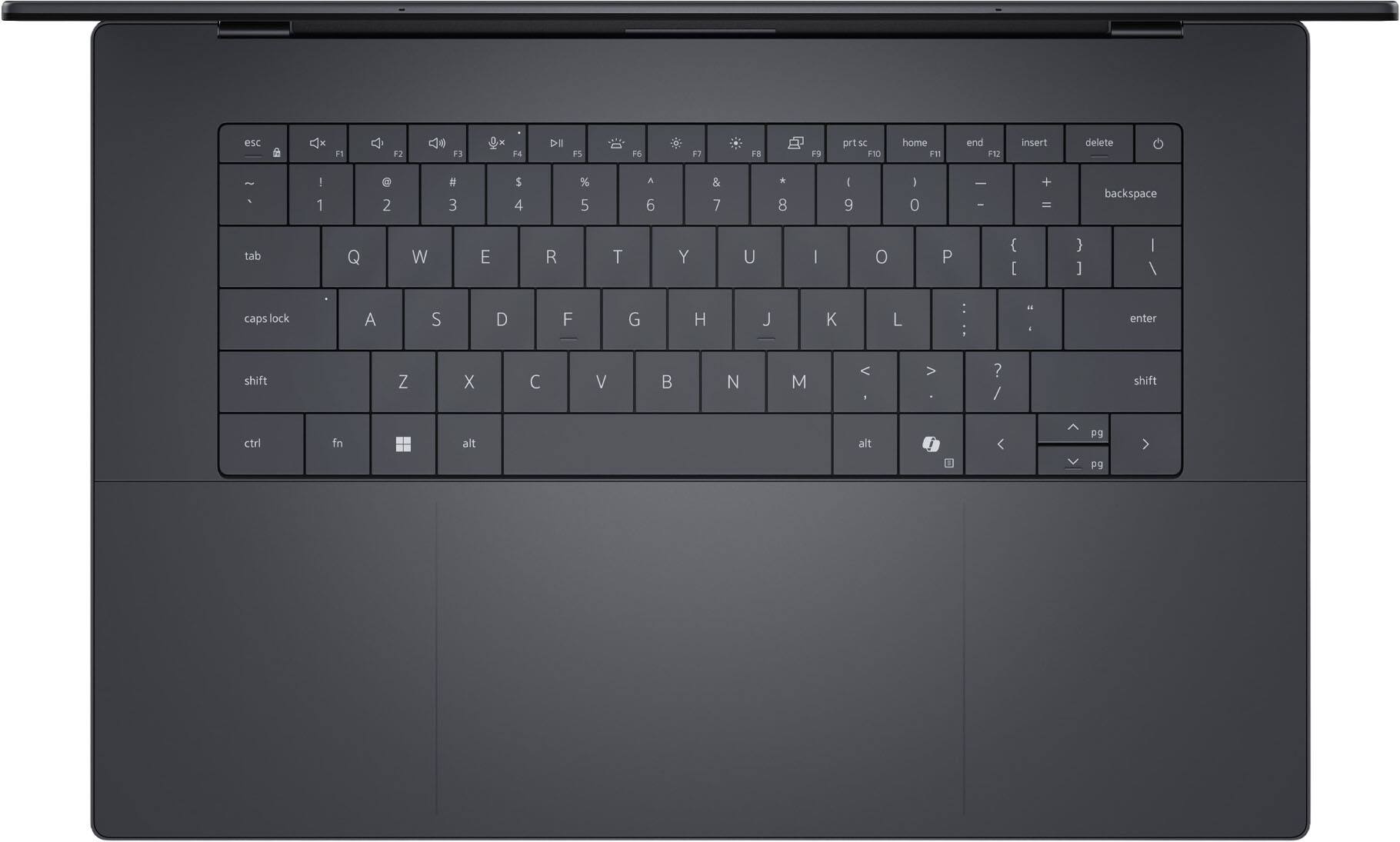 esc  F1 F2 F3 F4 F5 F6 F7 F8 F9 prt sc FS0 home F11 end F12 insert delete - 1 2 3 4 5 6 7 8 9 0 - + = backspace tab Q W E R T Y U I O P ( [ ) ] / caps lock A S D F G H J K L : ; " enter shift Z X C V B N M < > , . ? / shift ctrl fn alt alt pg up pg dn