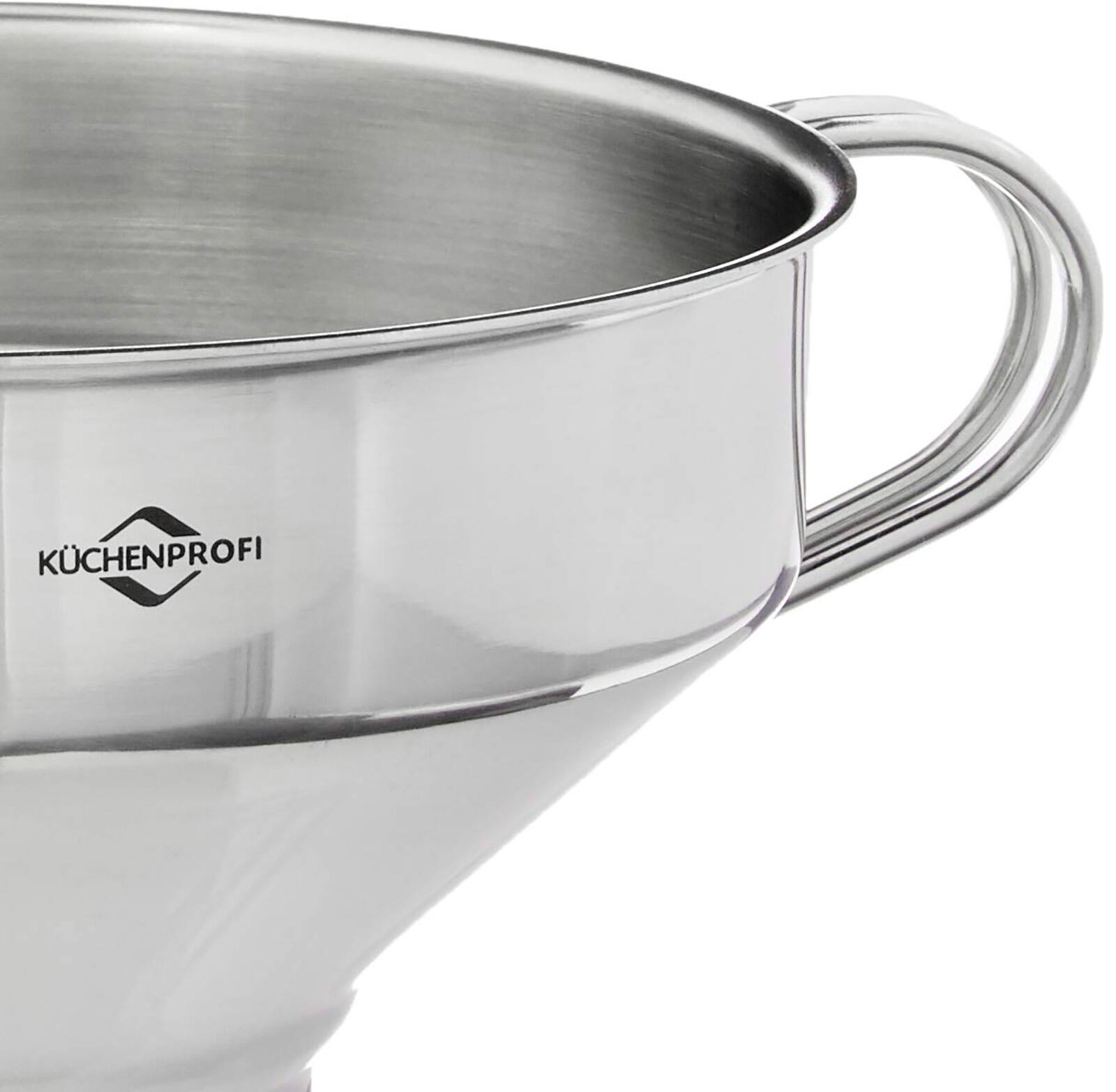 Alt View 2. Kuchenprofi - Funnel with Mesh Filter, Stainless Steel, 5-Inch Diameter - Silver.