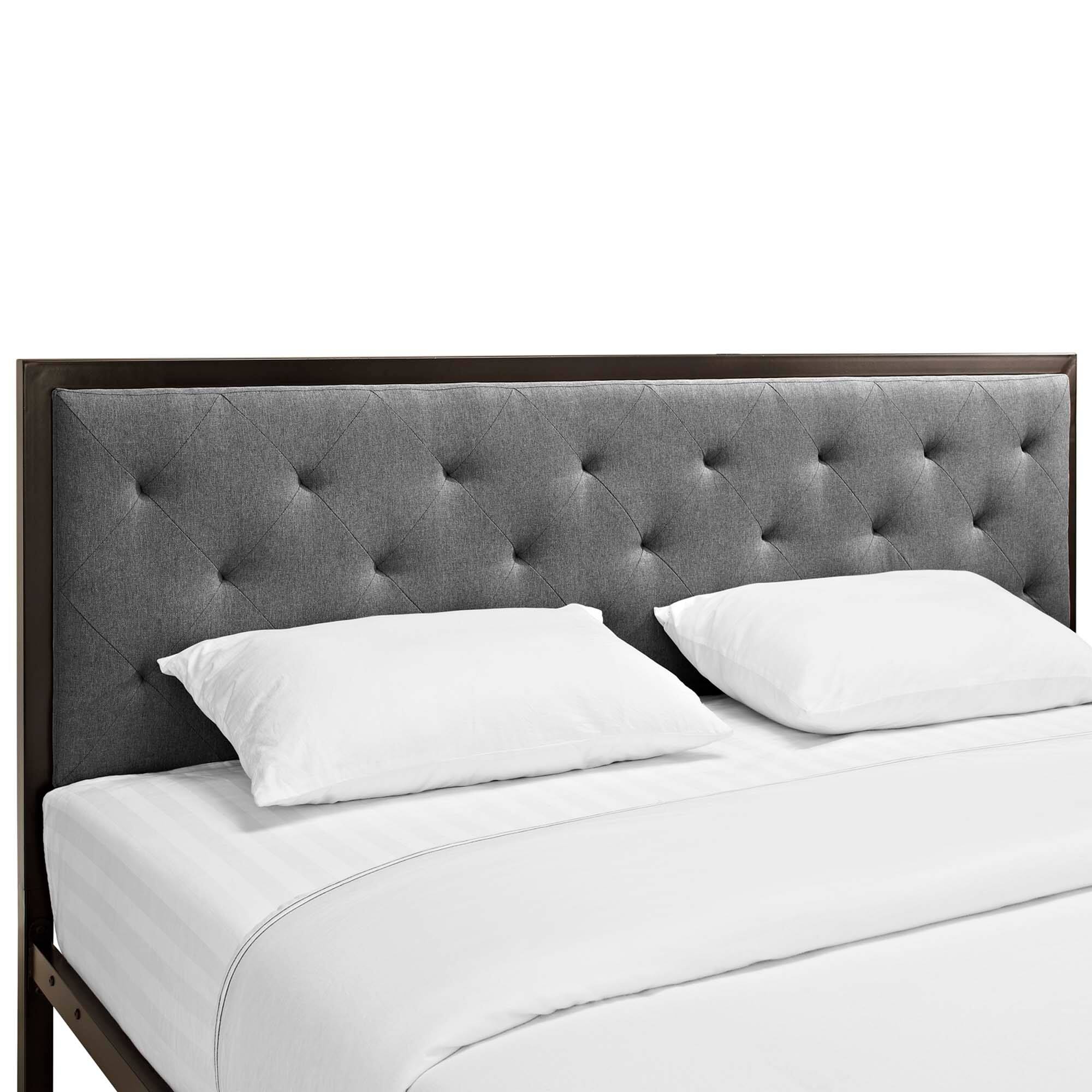 Alt View 2. Modway - Ollie Twin Bed Frame - Silver.