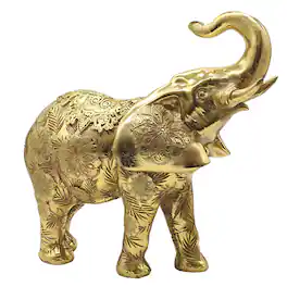 FC Design - 10.25"W Thai Elephant with Trunk Up Figurine Statue Desk Tabletop Home Decor Gift - Multi-Color