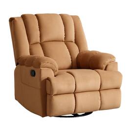 Boyel Living - Manual Recliner Chair with Rocker and Swivel in Fabric for Living Room - Beige