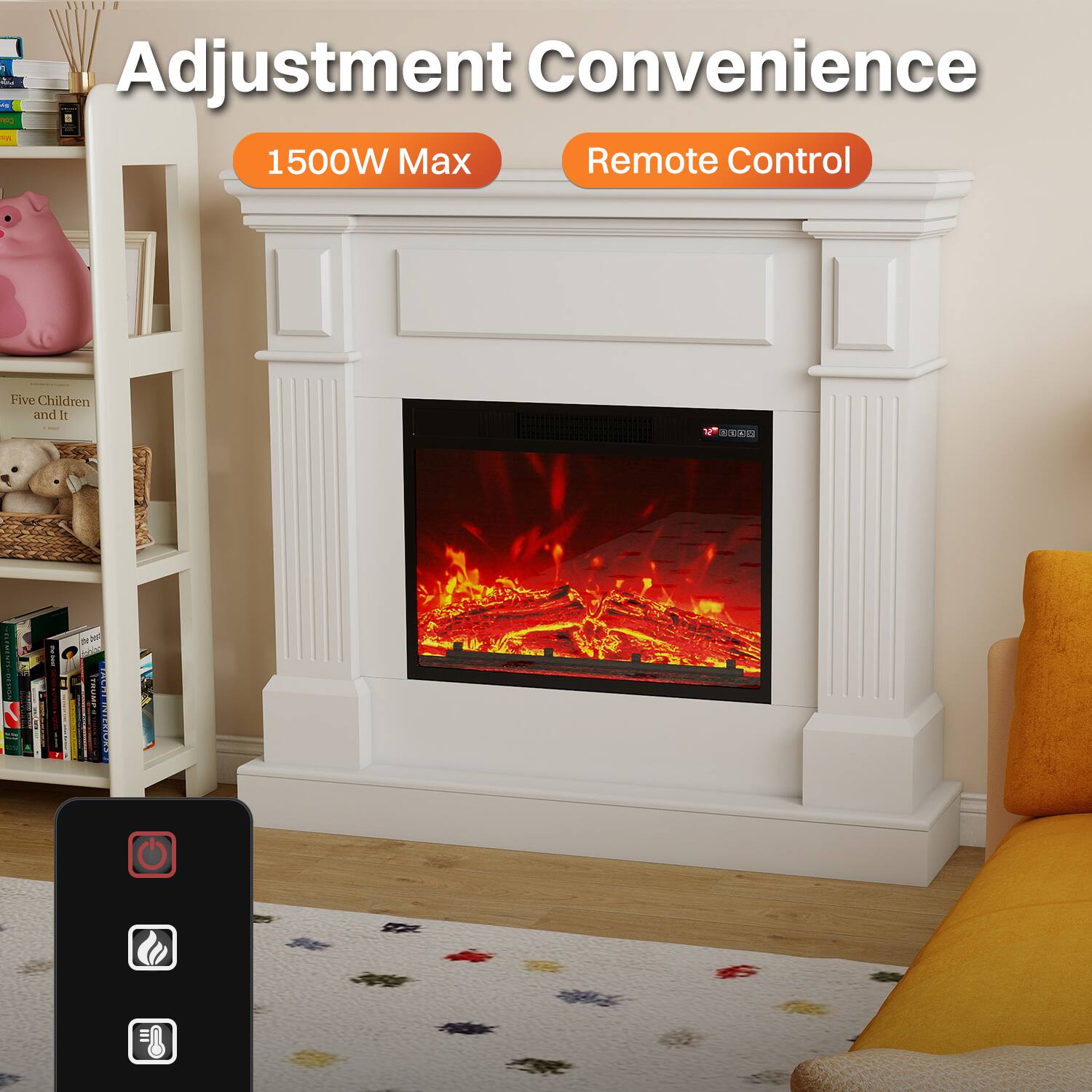 Adjustment Convenience  
1500W Max  
Remote Control  

Five Children and It