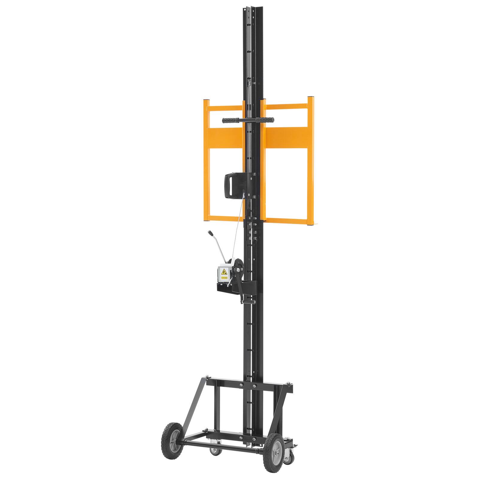 Alt View 5. VEVOR - Drywall Lift, Heavy-Duty 150 lbs Sheetrock Hoist for Wall Installation, One Person Drywall Installation, 4 x 16 ft Max. - Black,Yellow.