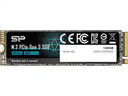 Silicon Power - P34A60 M.2 2280 128GB PCI-Express 3.0 x4, NVMe 1.3 Internal Solid State Drive (SSD) SP128GBP34A60M28