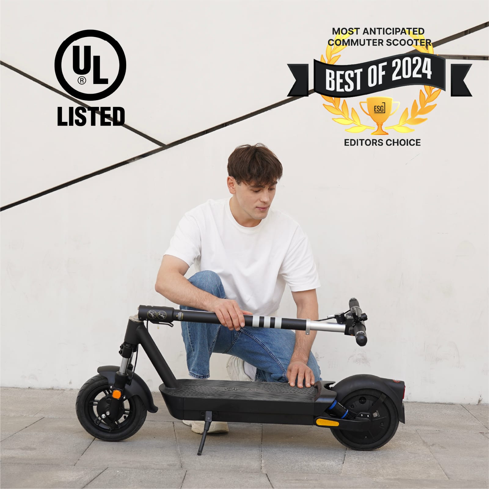 LISTED MOST ANTICIPATED COMMUTER SCOOTER BEST OF 2024 ESG EDITORS CHOICE