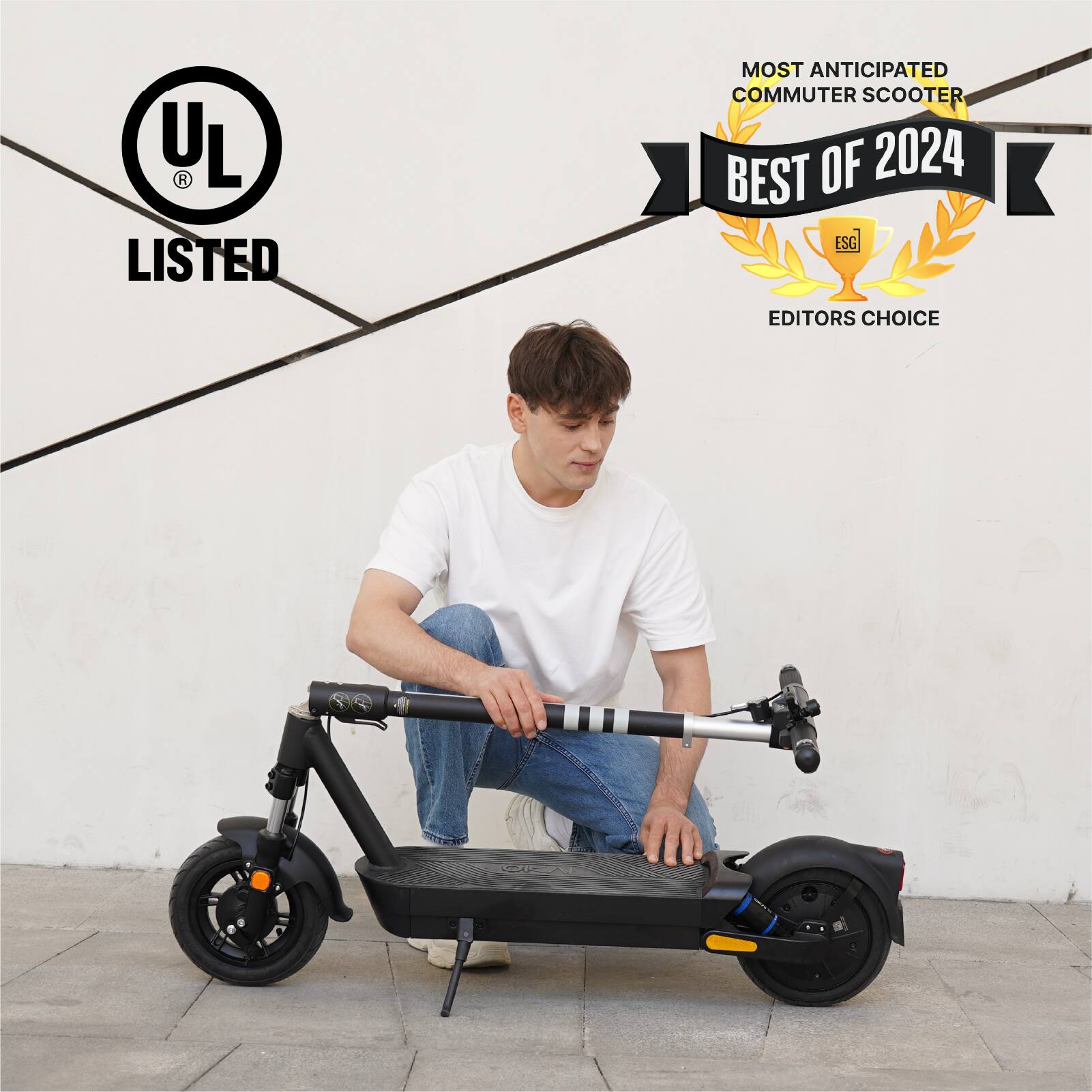 LISTED MOST ANTICIPATED COMMUTER SCOOTER BEST OF 2024 ESG EDITORS CHOICE