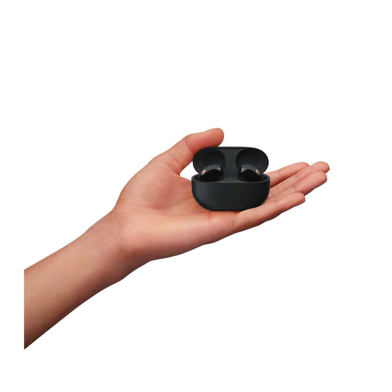 Back. Sony - Sony WF-1000XM5 Truly Wireless Noise Canceling Earbuds (Black) Bundle - Silver.