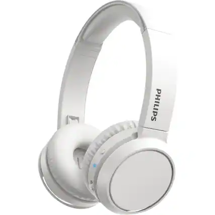 Front. Philips - TAH4205WT Wireless Over-the-head Headphones - White.