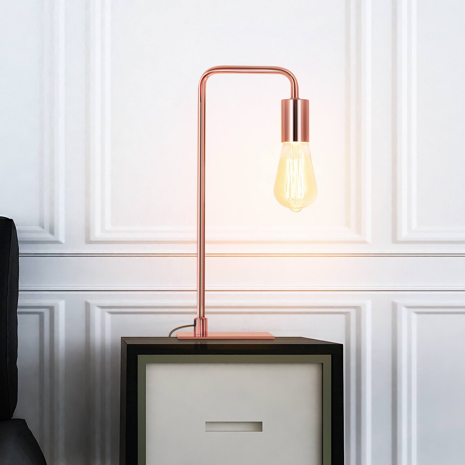 Alt View 1. Oumilen - Stylish Nightstand Glod Lamp Bedside Desk Light for Office Bedroom Living Room.