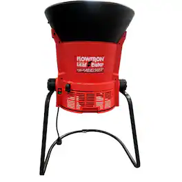 Flowtron - Electric Leaf Mulcher Shredder, Portable Garden Grinder, Chipper, Adjustable Mulch Ratio - Red