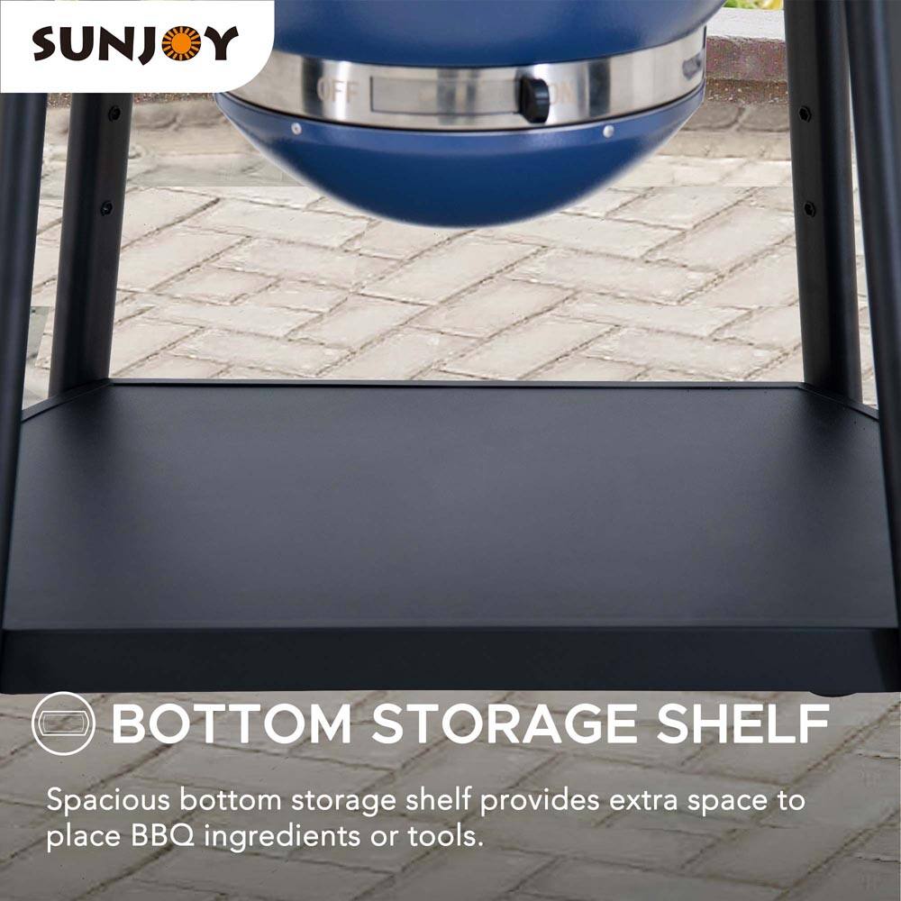 SUNJOY Y OFF BOTTOM STORAGE SHELF  
Spacious bottom storage shelf provides extra space to place BBQ ingredients or tools.