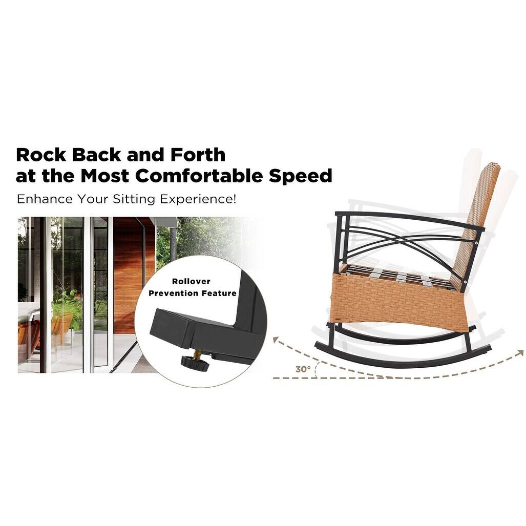 Rock Back and Forth at the Most Comfortable Speed  
Enhance Your Sitting Experience!  

Rollover Prevention Feature  

30°