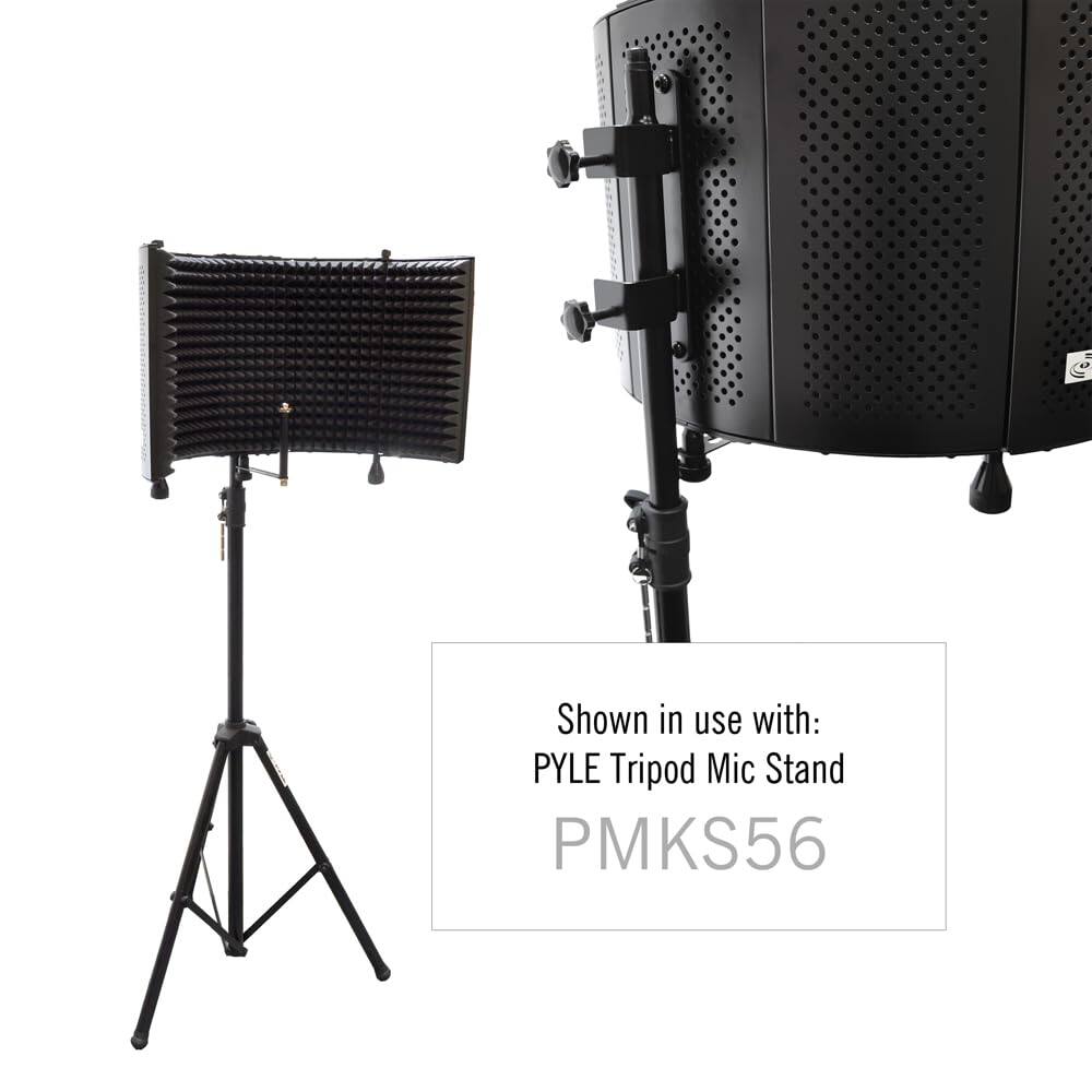 Shown in use with: PYLE Tripod Mic Stand PMKS56