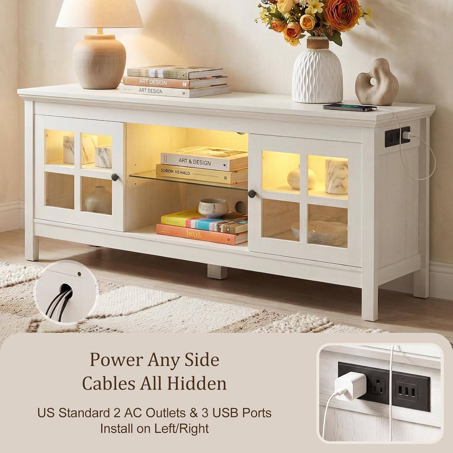 ART DESIGN ART DESIGN . ART & DESIGN SOROH HEMALD

Yeou Power Any Side Cables All Hidden

US Standard 2 AC Outlets & 3 USB Ports

Install on Left/Right
