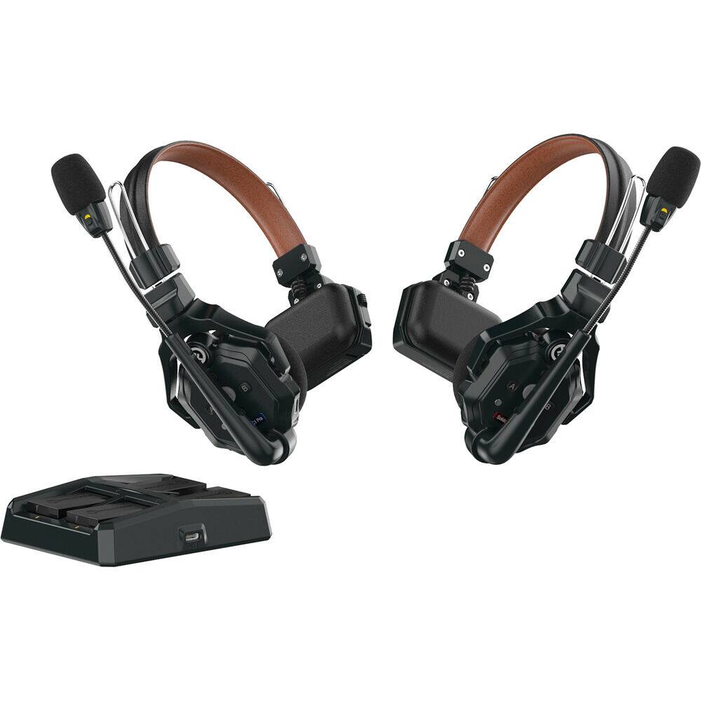 Alt View 1. HOLLYLAND - Hollyland Solidcom C1 Pro-2S Full Duplex ENC Wireless DECT Intercom System with 2 Headsets.