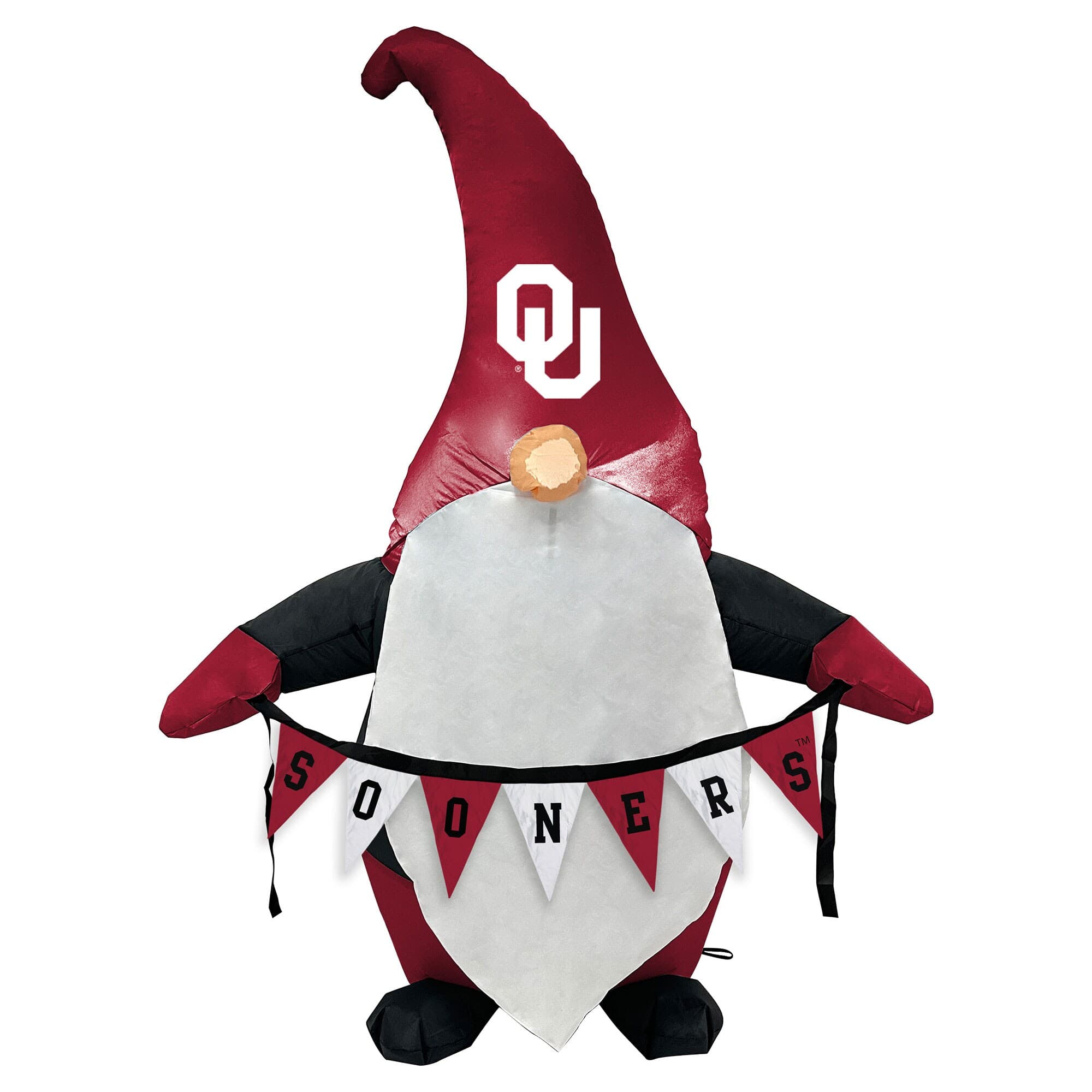 Front. Pegasus - Oklahoma Sooners Inflatable Gnome - Multicolor.