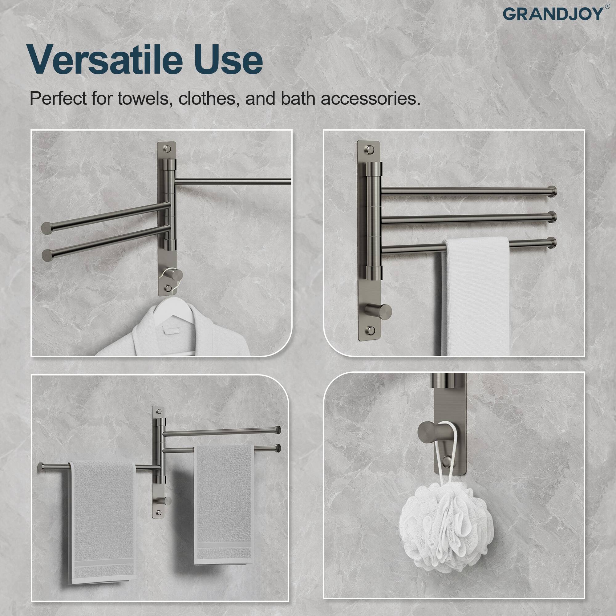 Versatile Use  
Perfect for towels, clothes, and bath accessories.  

GRANDJOY