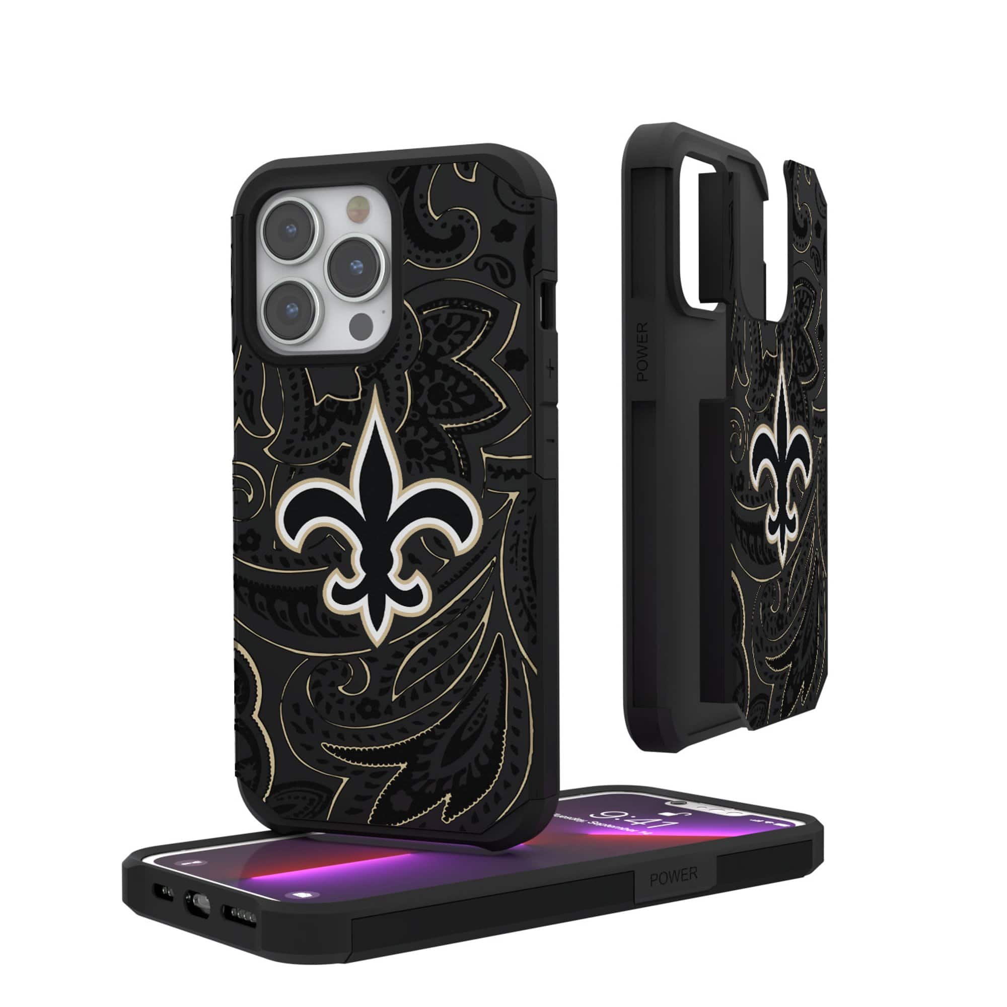 Keyscaper - NFL - New Orleans Saints iPhone Rugged Paisley Design Case - 12 mini/13 mini - Multicolor price history on PriceWatchPro