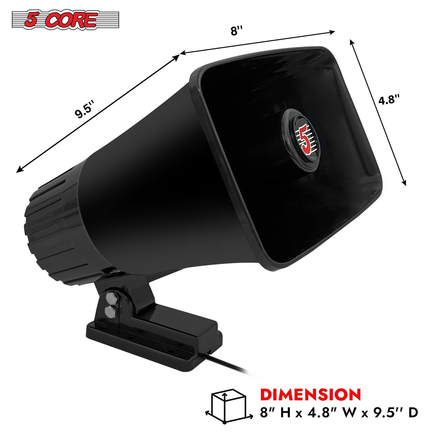 5 CORE

DIMENSION 8" H x 4.8" W x 9.5" D