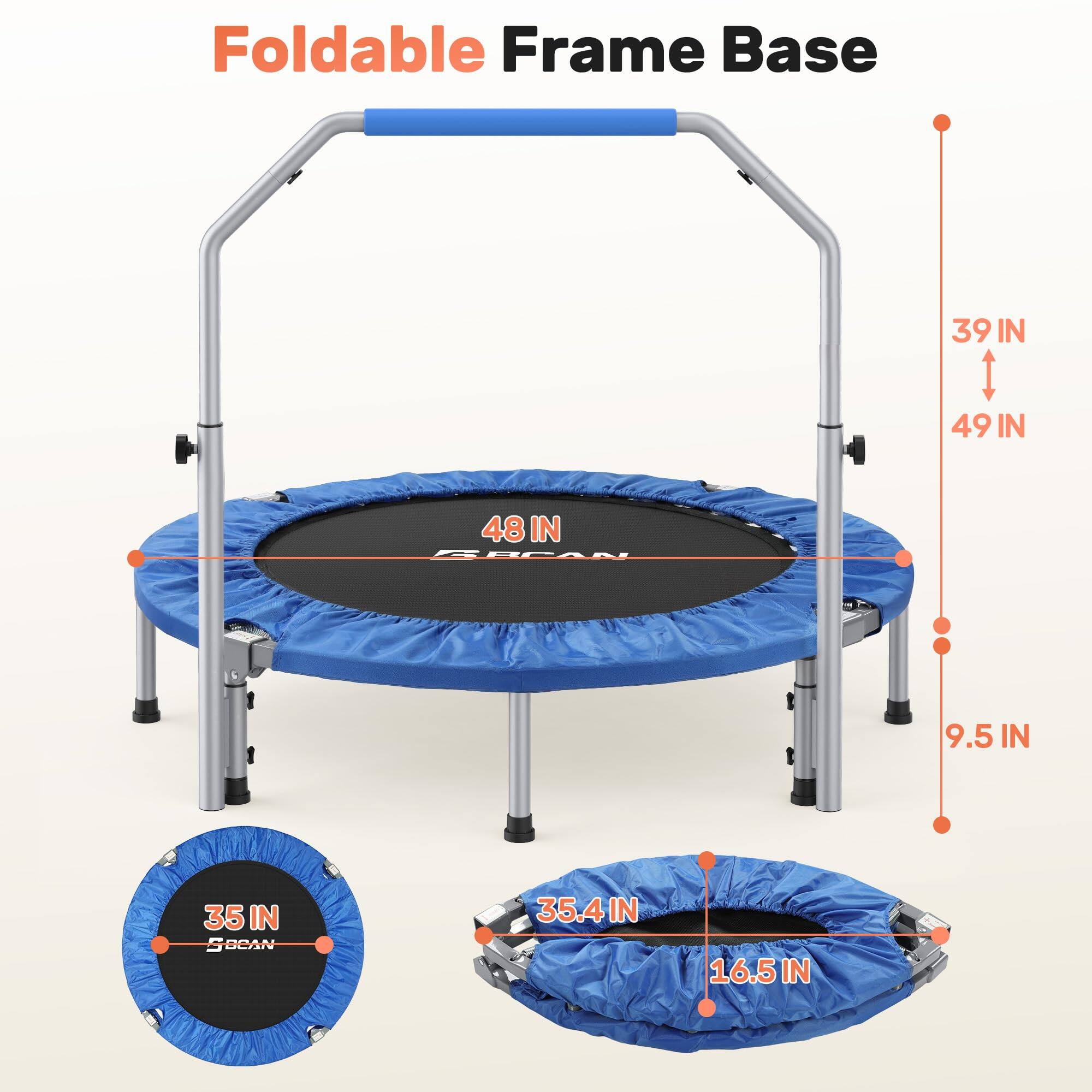 Foldable Frame Base

- 39 IN
- 49 IN
- 48 IN
- 9.5 IN
- 35 IN
- 35.4 IN
- 16.5 IN
- 58 CAN