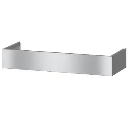 Front. Miele - Miele DRDC 3606 Duct Cover for model DAR 1230 Range Hood - Stainless Steel.